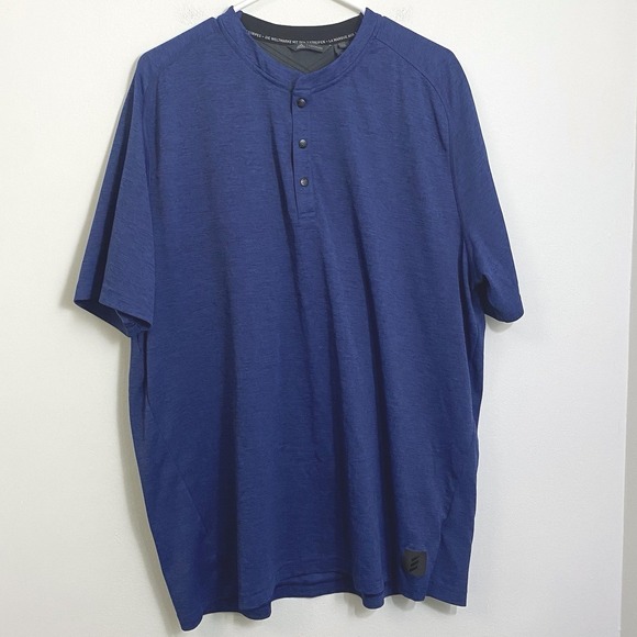 Adidas Mens Adicross No-Show Transition Golf Henley Shirt Grey Short‎ Sleeve 2XL - Picture 1 of 8